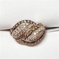 Certified 14K  43Brown Diamond(0.8Ct,I1-I2) 43 Dia