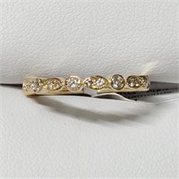 Certified 10K  13 Diamonds(0.24ct) Ring