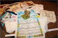 Vintage Embroidered Pieces & Scarves, etc