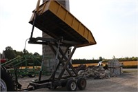 WIRE TIE TANDEM AXLE DUMP TRAILER - SCISSOR LIFT