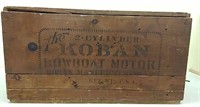 Koban, outboard motor box w/ lid