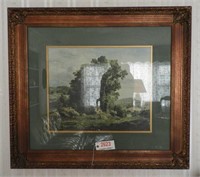 Large framed print of Landscape in decorated