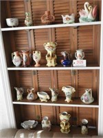 (21)  Austrian hand painted vases, bud vases,