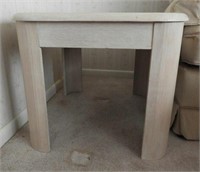 White wash end table 26” x 24”