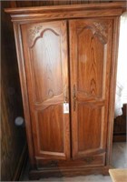 Large Contemporary Oak cedar lined armoire with