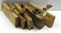 (5) antique wooden planes: Ohio Tool Company,