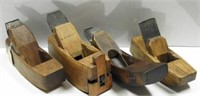 (4) cast iron and wooden planes: English ads