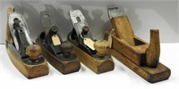 (4) antique wooden and cast iron planes: Sargent