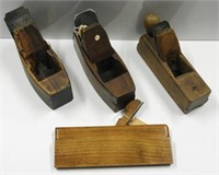 (4) antique wooden planes: RARE A. Mathieson