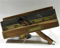 Brass firster adjustable plow plane (unmarked)