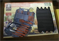 Gourmet Traditions Portable Deluxe BBQ set new