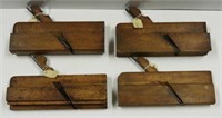 (9) antique wooden carpenters planes: F. Hoffman