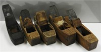 (10) antique wooden carpenters planes: Stanley,