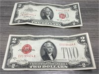 1928 in 1953 two dollar red seal’s