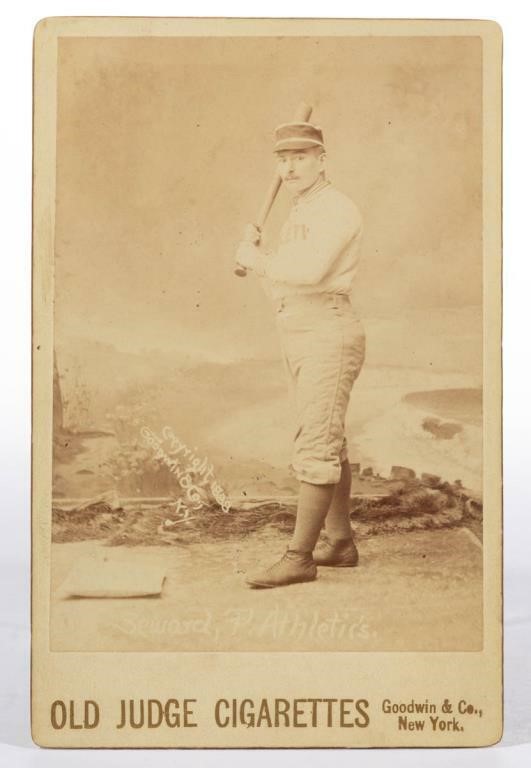 1880's baseball cabinet card, from a large selection of antique and vintage sports cards