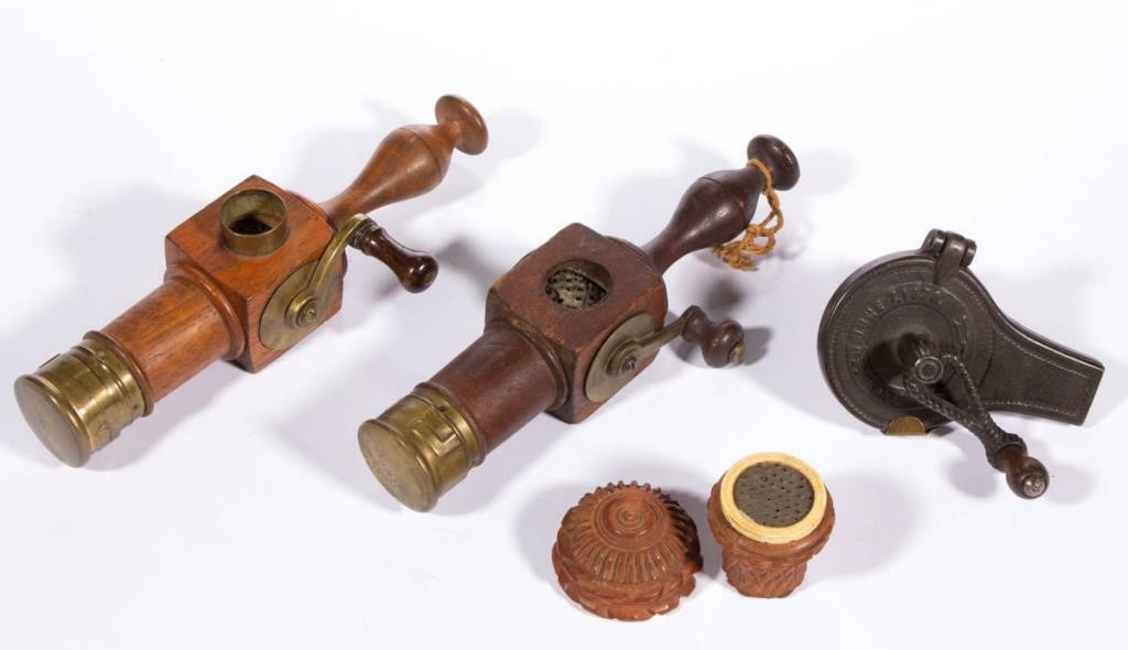 Collection of nutmeg graters