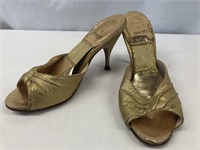 Gold Vintage Springolator Heels