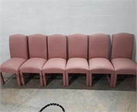 6 Matching Pink Dining Chairs R13A