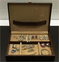 Vintage Leather Lady Buxton Jewelry Box & More