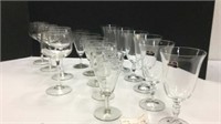 Assorted Vintage Wine Glasses K12B