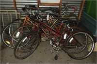 (5) vintage bicycles: Huffy Catalina, Grantsport