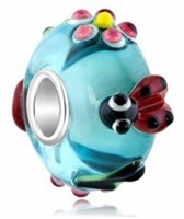 Custom-made Ladybug Murano Glass Charm