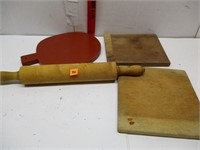 Wooden Rolling Pin/Cutting Boards