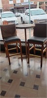 Round Table 22"R x 42"H w/2chairs