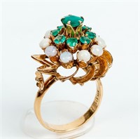 Jewelry 14kt Yellow Gold Opal Cocktail Ring