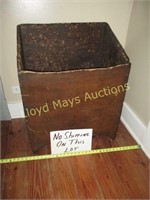 Antique Wood Log Box - Fire Wood Box
