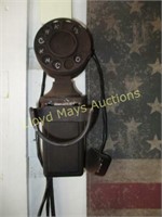 Antique Western Electric Metal Rotary Wall Phone