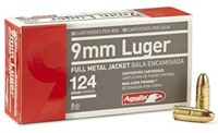 (50rds)  Aguila 9mm Luger 124gr FMJ Ammo
