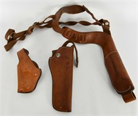 Lot of 3 Tan Leather Holsters