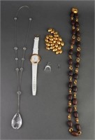Graziano & Other Costume Necklaces, Watch, 6