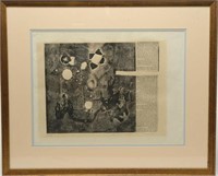Signed Tusan- Etching on Paper, Mid-Century School