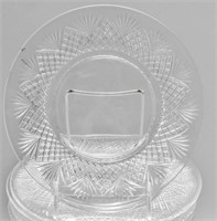 Depression & Etched Glass Bowls & Plates, 19 Pcs