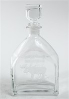 Remington Country Etched Glass Decanter
