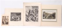 Group Of Lithographs / Engravings, 4