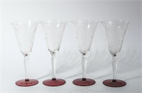 Etched Glass Stemware, 4