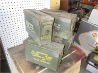 5pc US Military Metal Ammo Cans