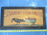 Strawberry Fields Forever Wood Berry Art