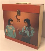 Vtg Donnie & Marie Osmond LP Record Carrying Case
