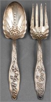 Whiting Art Nouveau Silver Serving Pieces, 2