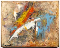 Abraham Pariente Modern Abstract Oil on Canvas