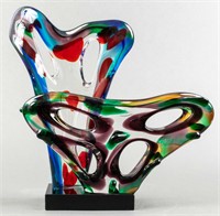 Large Murano Art Glass Modern Free-Form Sculpture