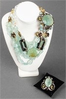 Iradj Moini Aquamarine, Agate & Citrine Necklace