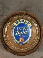 Pabst Extra Light wall sign, plastic, 16"
