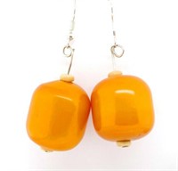 Vintage butterscotch amber earrings