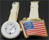 Lot of 2 Screamin 70's Watches - US Flag by Gisa