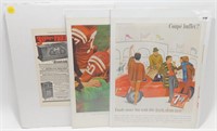 * Lot of 3 Vintage Print Ads: 1927 Randolph Tube